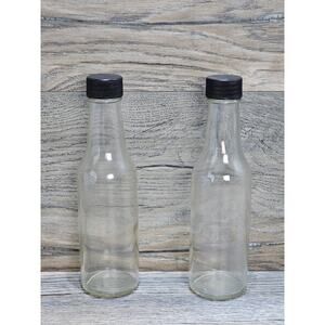 Glass Richard's Packaging Woozy Bottles with Black Caps, 2/pack